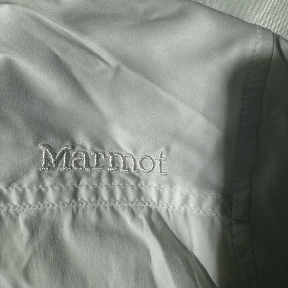 Marmot Button Down Adjustable Sleeve Breathable Shirt  White Size Medium - Picture 6 of 13